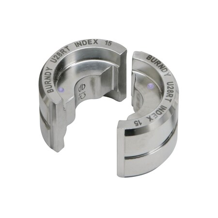 Burndy Stainless Steel Circular Butting Twin Die, U Die, Index BG UBG